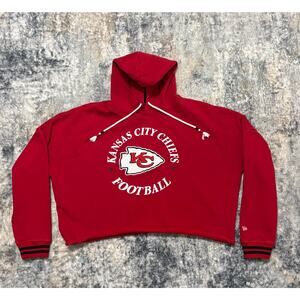 WMNS Kansas City Chiefs Crop Top Hoodie Size L